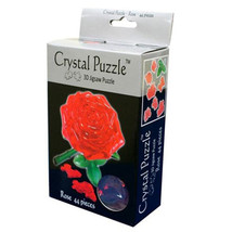 3D Crystal Puzzle 44pcs - Red Rose - £32.31 GBP