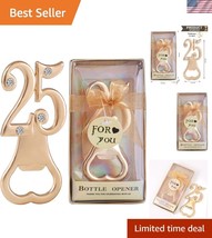 Unique 24-Piece Golden Bottle Opener Set - Timeless 25th Gift Souvenirs - $45.00