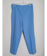 Vintage 70&#39;s Bend Over Blair Blue Pull-On Dress Pants Women&#39;s Size 14 - $370.26 MXN