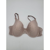 Maidenform Bra 40D Womens Underwired Padded Light Purple Lace Overlay Ad... - $18.80