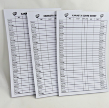 Canasta Score Pads,  150 Sheets on 3 Pads, US Playing Card Company, NEW - $14.80
