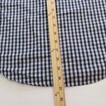 Land's End Traditional Fit Long Sleeve Men's Blue White Plaid Check Shirt 15 1/2 image 12