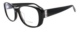 Vera Wang VA15 BK Women&#39;s Eyeglasses Frames 52-15-135 Black w/ Crystals - £33.30 GBP