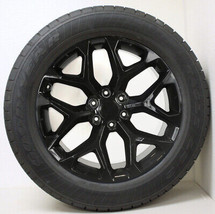 GMC 20&quot; Gloss Black Snowflake Wheels Goodyear Tires 2000-24 Sierra Yukon... - £1,638.09 GBP