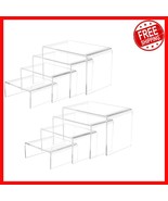 8-Piece Clear Acrylic Display Risers - Elevate Cupcakes &amp; Desserts Elega... - $465.99 MXN