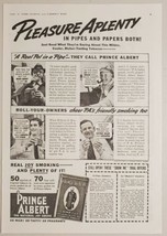 1939 Print Ad Prince Albert Cigarette &amp; Pipe Tobacco Pleasure Aplenty - £10.52 GBP