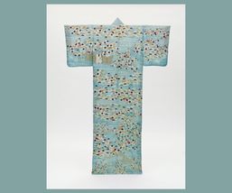 Blue Japanese Katabira Summer Robe Wall Art Poster 20 x 24 in - £25.77 GBP