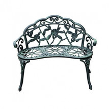Online Gym Shop Cast Iron Antique Rose Style Outdoor Patio Garden Park B... - $4,232.21 MXN