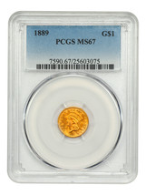 1889 G$1 PCGS MS67 - $3,411.98