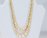Balamut Mother of Pearl Necklace 15&quot; Long 2 Strands Sterling Sliver Clasp - $146.99