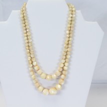 Balamut Mother of Pearl Necklace 15&quot; Long 2 Strands Sterling Sliver Clasp - $146.99