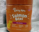 Zesty Paws Omega 3 Salmon Bites Dog Skin Health 90 Soft Chews EXP 9/24  - $19.59