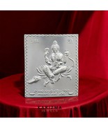 Real Silver Ganga Ji silver sheet for Hindu religious red book remedies - $59.75