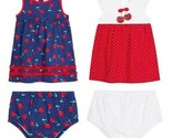 Koala Baby ~ Dress Set Cherries Pattern 2-Pack Pull Over Dresses &amp; Diape... - $22.44