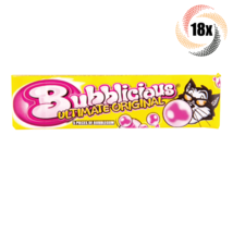 Full Box 18x Packs Bubblicious Ultimate Original Bubble Gum | 5 Pieces P... - £21.12 GBP
