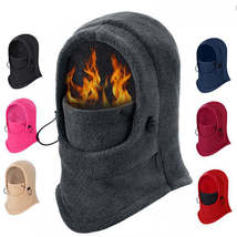 Windproof Fleece Neck Winter Warm Balaclava Ski Full Face Mask for Cold Weather - £7.82 GBP