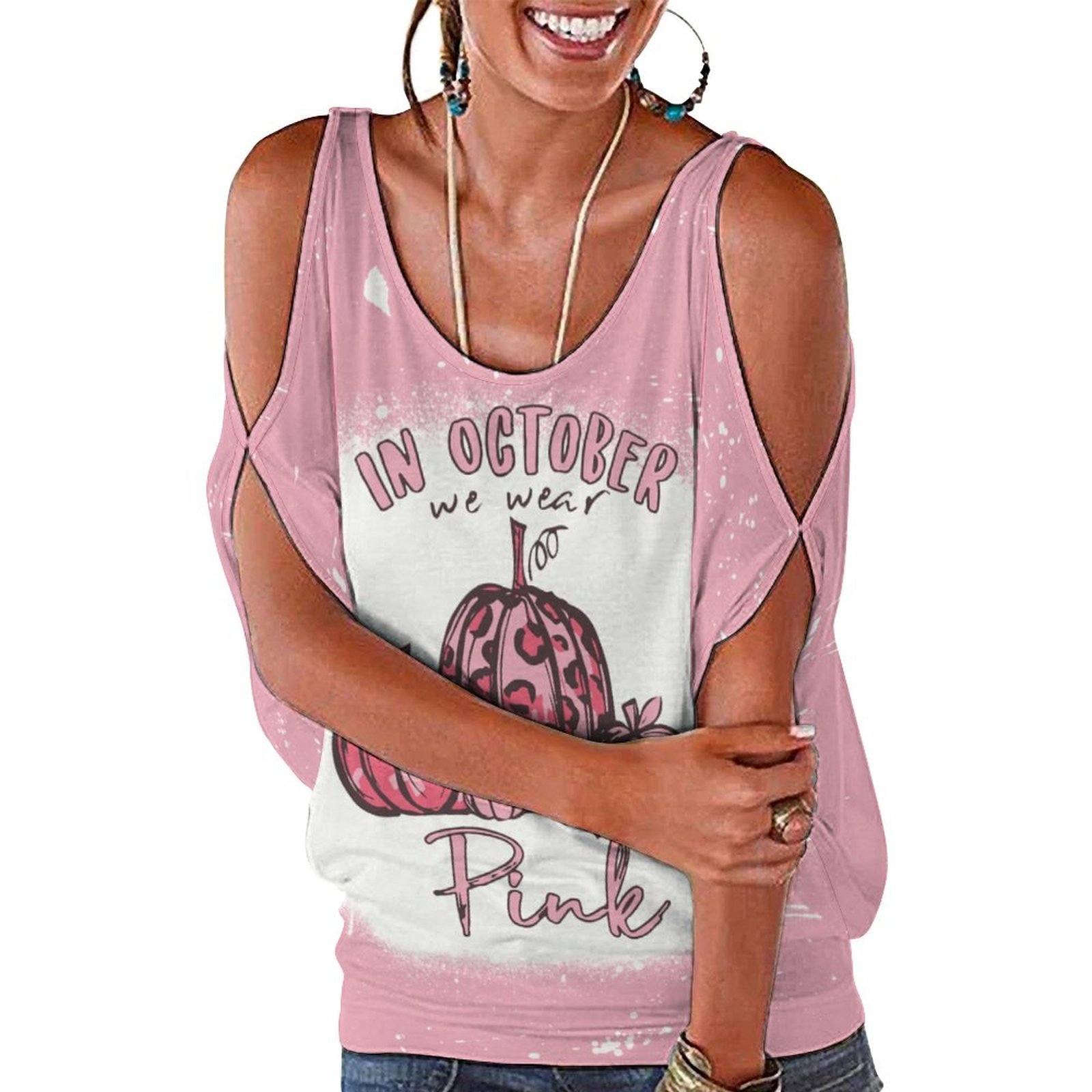 Mondxflaur Pink Sleeveless T Shirts for Women Loose Fit Elegant Top Clothes