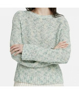 nwt A NEW DAY marled sweater L mint green + pastel blue pullover tweed k... - $19.79