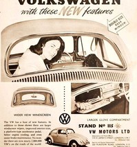 1957 VW Volkswagen London Import Advertisement Autocar Automobilia DWPP2 - $39.99