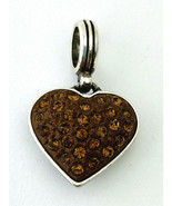 Brighton Cupid&#39;s Kiss Topaz Heart Charm J9723D, New - $29.88 CAD