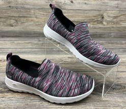 SKECHERS Goga Max 15615 Pink Gray Black Slip On Casual Comfort Shoes Size 7 - $23.76