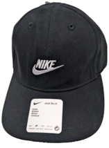Nike Baseball Cap Hat Kids 4-7 Boys Child Adjustable Swoosh Cotton -BLACK - £12.53 GBP