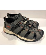 KEEN Big Kids Newport Neo H2, Outdoor Adventure Water Sandal, Gray & Orange Sz 2 - $23.75