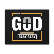  It&#39;s All God Baby Hebrews 13:8 Black Christian Wall Art Bible V - £56.45 GBP+