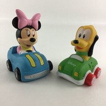 Disney Parks Mickey Mouse &amp; Friends Minnie Mouse Pluto Pull Back Cars To... - $21.73