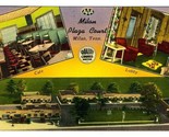 Milan Plaza Court Linen Postcard Milan Tennessee Quality Courts - £12.66 GBP