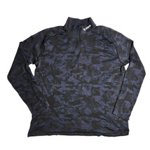 UNRL Elite Evans 1/4 Zip Pullover Black Camo Performance Stretch Golf Si... - £31.27 GBP