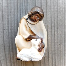 Shepherd with Lamb for Nativity, Nativity Figurines, Religious gifts, Church sup - £44.28 GBP