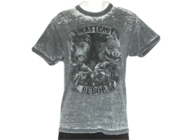 Men&#39;s T-Shirt Bebop &amp; Rocksteady Size Medium Teenage Mutant Ninja Turtles Gray - £11.53 GBP
