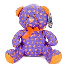 Sugar Loaf Halloween Eeks Teddy Bear Plush 12&quot; Halloween Pumpkin Purple Orange - £13.21 GBP