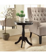 Alger Round Accent Table, Black Finish - $145.88 CAD