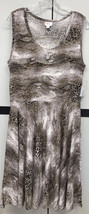 NWT New Release LuLaRoe XL Snakeskin Leopard Animal Knit Nikki Sleeveless Dress - £37.97 GBP