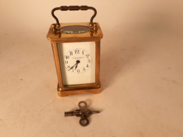 Antique Carriage Clock, Hansel Sloan&amp;Co. Hartford, Ct, French, Running - $172.63