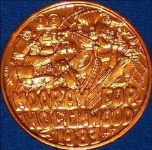HOORAY FOR HOLLYWOOD NEW ORLEANS MARDI GRAS DOUBLOON MOVIE SET FILM DIRE... - $3.25