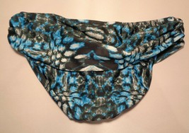 Becca by Rebecca Virtue Size Small Aqua Marine New Women&#39;s Banded Bikini Bottom - £45.93 GBP