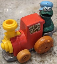 1981 Hasbro Muppets Metal Train Engine with Cookie Monster Vintage Hong Kong Car - £1.55 GBP