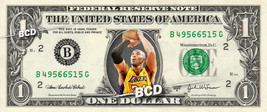 KOBE BRYANT on REAL Dollar Bill Lakers Money Cash Collectible Memorabilia - £6.63 GBP