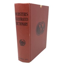 Websters Illustrated Dictionary 1961 Red Cover Hardback - $9.85