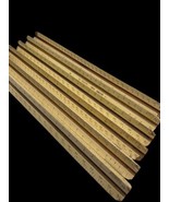 Vintage 3 Sided Rulers Set Lot 6 Wooden Wood - $27.80