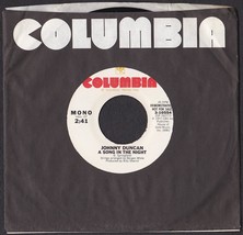 Johnny Duncan 45 RPM A Song in the Night - Columbia 3-10554 (1977) - £9.60 GBP