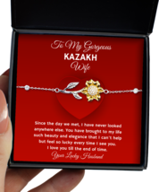 Bracelet Present For Kazakh Wife - Jewelry Sunflower Bracelet Valentines Day  - £39.92 GBP
