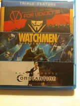 V for Vendetta/Watchmen/Constantine (Triple Feature Blu Ray) Keanu Reeves - £8.46 GBP