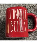 Rae Dunn Artisan Magenta “Jingle Bells” Red Coffee Tea Mug Used As Displ... - €9,42 EUR
