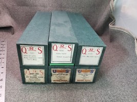 Estate Find Lot Of 6 Vintage Us, Qrs, Supreme Player Piano Word Roll Music Rolls - £41.10 GBP