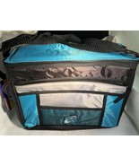POLAR PACK 12 Can COOLER Turquoise/ Gray (NWT)MINT(Adjustable Strap) - $25.65 CAD