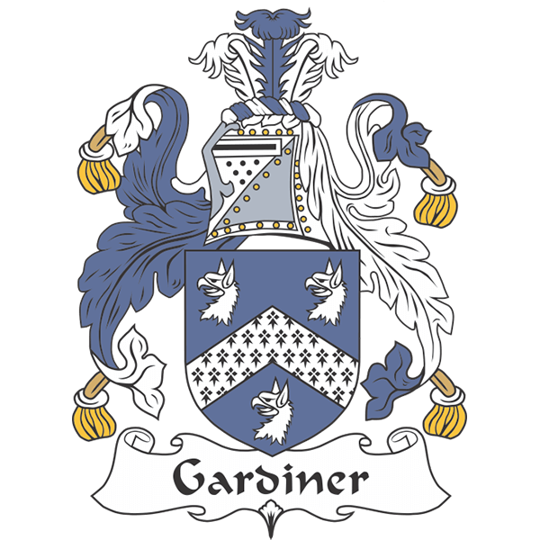 Gardiner Family Crest / Coat of Arms JPG and PDF - Instant Download